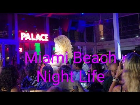 ✨️🌜Miami Beach Night Life, Southbeach Florida, Ocean Drive, Lincoln Road WalkingTour,  4K 60