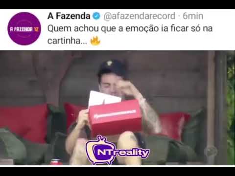 A fazenda - Peões recebem cartas e visitas - Lipe pede sua namorada em casamento