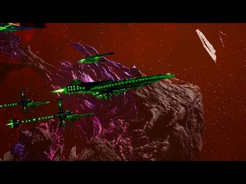 Necrons vs Adeptus Mechanicus! - 1v1 Multiplayer Gameplay, Battlefleet Gothic Armada 2