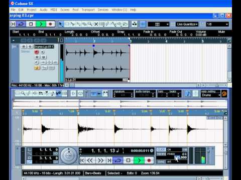 Cubase Video Tutorial - How to Use the Warp Tool