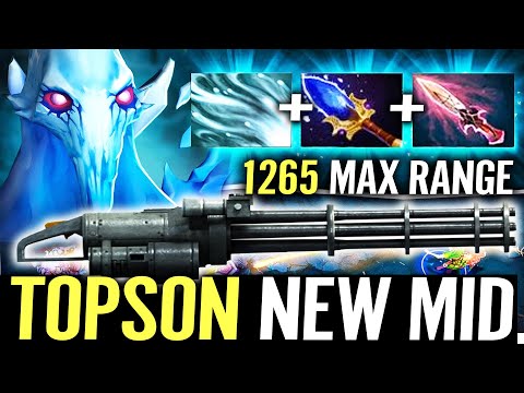 🔥 TOPSON AA NEW MID — Aghanim + Witch Blade Shard Chilling Touch 1265 Range GUN Dota 2 Pro