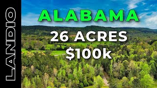 LANDIO • SOLD • 26 Acres of Alabama Land for Sale with Power & Internet