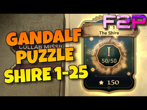 Gandalf-Rätsel – Auenland Stufe 1–25, alle 3 Sterne (Herr der Ringe Minispiel) Summoners War X De...