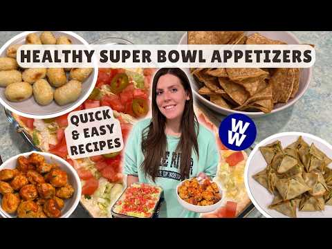 Healthy Super Bowl Appetizer Recipes + WeightWatchers Points/Calories | Easy Game Day Snack Recipes