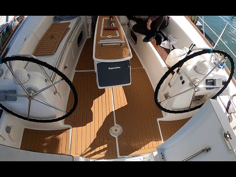 New SAILBOAT COCKPIT FLOOR...Using SHIPSDEK FOAM TEAK | Sailing Zephyr - Ep. 163