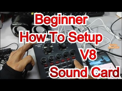 V8 Sound Card Live Streaming for Beginners – Full Setup & Test!