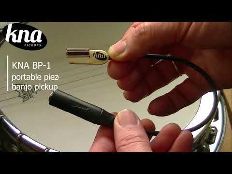 Kna BP-1 | Portable Bridge-Mounted Piezo Pickup  with Tailpiece-Mounted Output Jack for Banjo. New! image 7