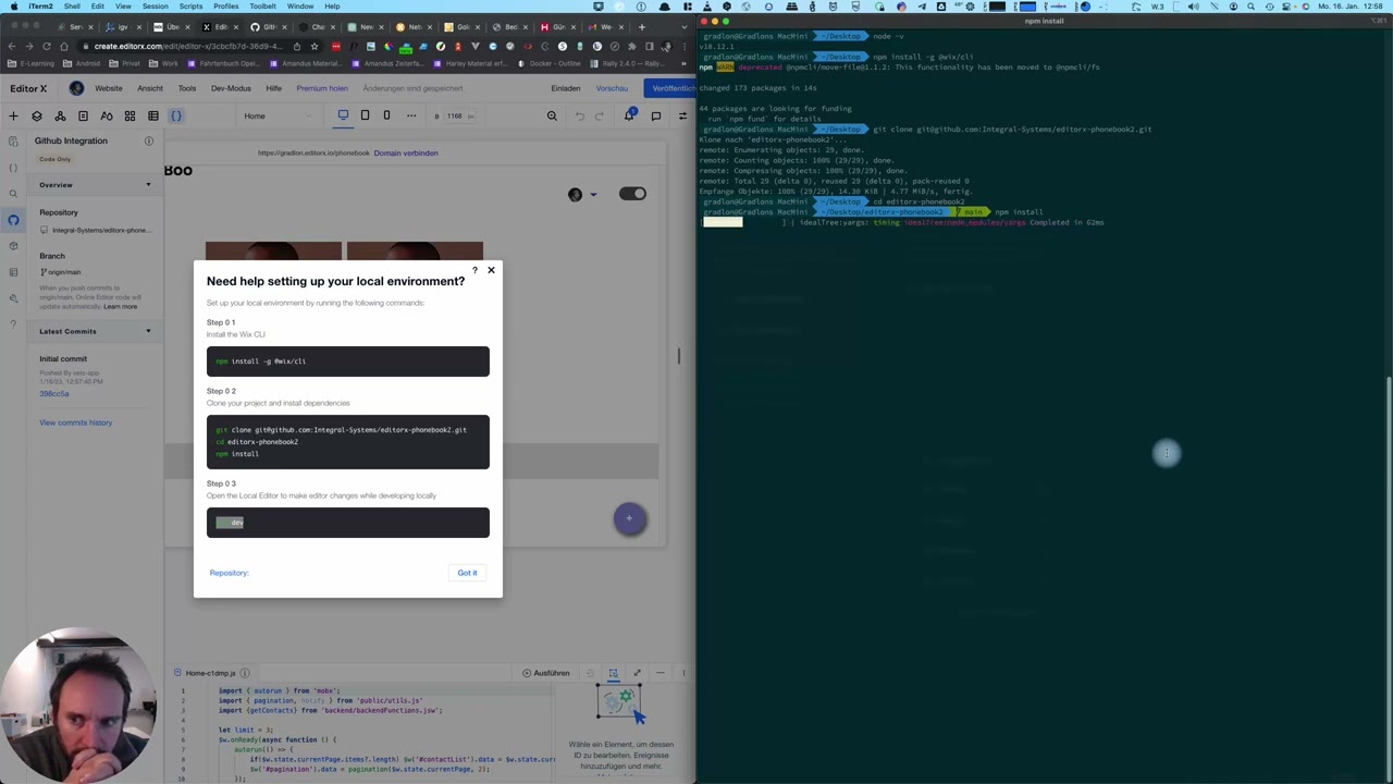 editorX - Github Integration