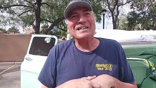 JAMES BLACK WITH HIS 1958 CHEVY APACHE
