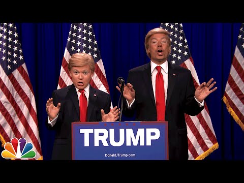唐納德-特朗普和小唐納德（八年級印象派作品） (Donald Trump and Little Donald (8th Grade Impressionist))