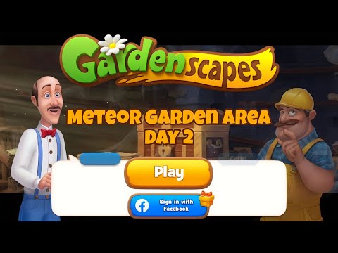 GARDENSCAPES | Meteor Garden Area Day 2 | Area 13 #gardenscapes #gardenscapesgameplay