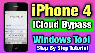 iPhone 4 iCloud Bypass Factory Activated Free Windows Tool Tutorial