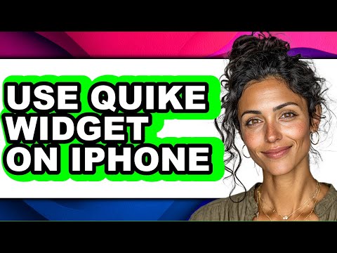 How to Use Quike Widget on Iphone (only Way)
