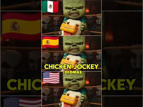 🗿Así Se Escucha El Chicken Jockey En 3 Idiomas #minecraft #minecraftmovie #jackblack