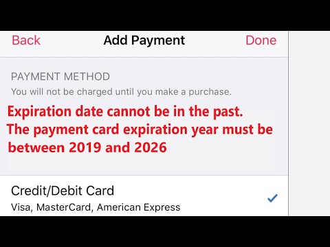 How to Fix Expiration Dates Cannot be in the Past | Apple | Expiration date mm/yy Netfilx