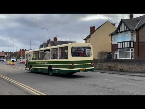 Loud ZF - Preserved Nottingham City Transport B10M 769 (N769WRC) leaving the museum