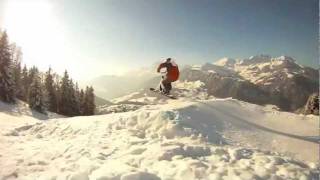 preview picture of video 'Championat de France de SnowScoot 2012 dans le Val d'Arly'