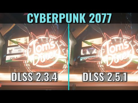 Cyberpunk 2077 - DLSS 2.5.1 vs 2.3.4 - 1440p - Side by side comparison