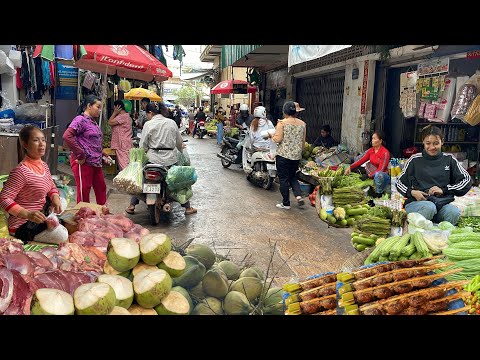 Best Cambodia Street Food Tour  -  Amazing Cambodian Food Market Scenes @countryside