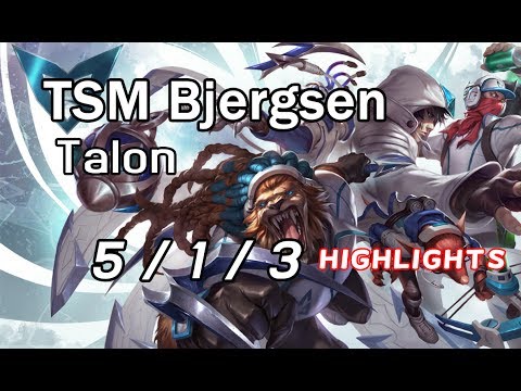 TSM Bjergsen Talon 5/1/3 VS Ziggs | Highlights