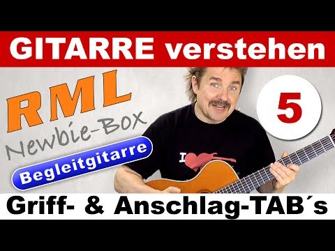 RML Newbie-Box Begleitgitarre 05 - Griff & Anschlagtabulaturen richtig lesen
