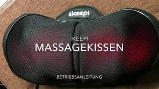 Ikeepi Massagekissen Shiatsu Massagegerät für Nacken Schultern Rücken... Produkt Test und Anleitung