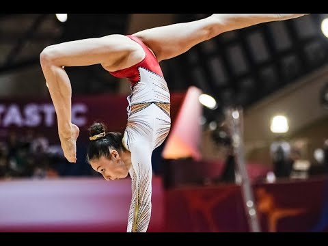 Nina Derwael debuts new uneven bars routine(15.150) E and D score breakdown(CoP 2017-21)