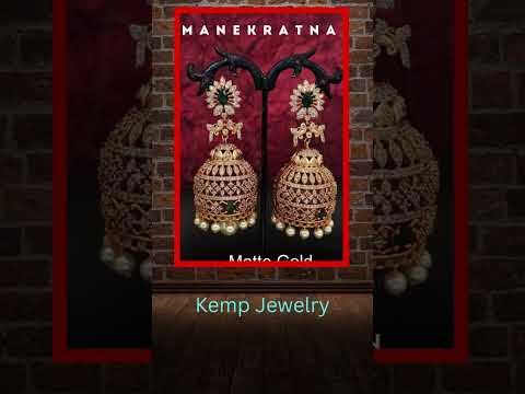 Designer Fancy Style Beautiful Matte Gold Polish Party wear Jhumka Earrings