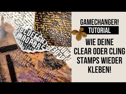 GAMECHANGER! Wie deine clear oder cling stamps wieder kleben! Ohne Kleber, Klebeband oder Reiniger!