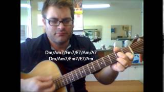 How to play "Maria Maria" by Santana ft. The Product G&amp;B on acoustic guitar