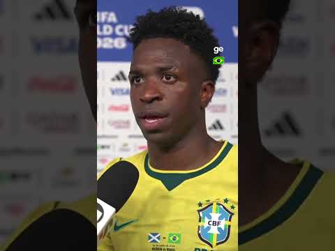 VINI JR ANALISA VITÓRIA DO BRASIL CONTRA ESCÓCIA | #shorts | Copa do Mundo 2026 | ge.globo