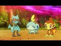 Ash S Lucario Goh S Inteleon Devolve Back To Riolu Sobble Pokemon Journeys Episode 90