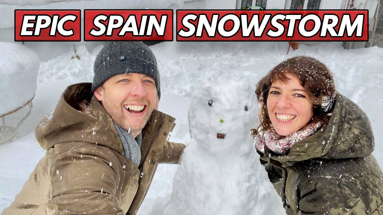 EPIC Snow Storm in Madrid