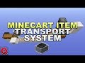 Minecraft Minecart Item Transport System Quick Tutorial 1 17