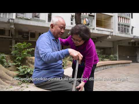 影片: Membantu lansia berjalan dengan tongkat berkaki empat