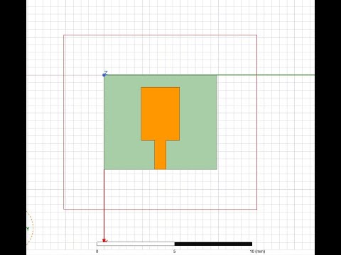 Rectangular Microstrip Patch Antenna for 5G at the 38GHz band using HFSS.