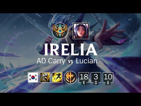 Irelia ADC vs Lucian - KR Challenger Patch 8.13