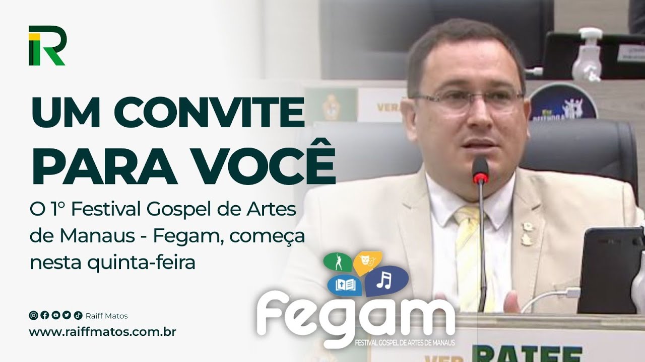 Primeira Edição do FEGAM estreia em Manaus dia 9 de Novembro, mais uma Lei de minha autoria