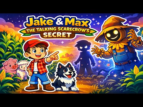 Jake & Max 🌾 The Talking Scarecrow’s Secret | A Magical Farm Story About Fear & Courage