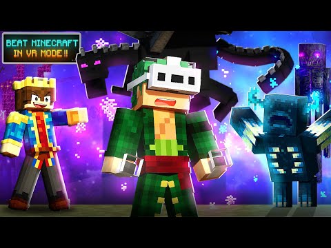 @GamerFleet Challenged Me to Beat Minecraft In VR😱