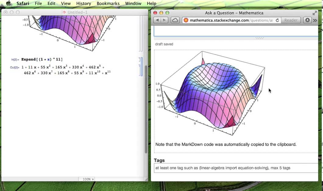 How to use the Mathematica StackExchange image uploader palette