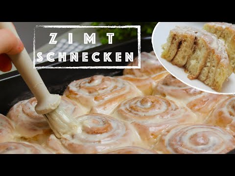 Die weichsten  & saftigsten Zimtschnecken der Welt! | mit leckerem Frischkäse-Frosting