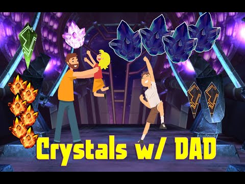 Crystals With Dad (#4) - x4 5 Star Feature, x1 Legendary, x2 Grandmaster, Pink One & More!