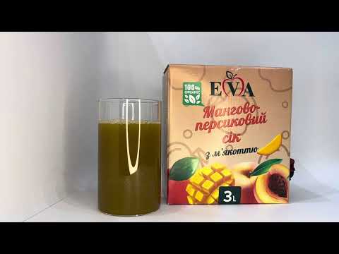 Сік мангово-персиковий з м'якоттю Bag-in-box 3 л - фото 1 - id-p2132249910
