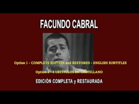 FACUNDO CABRAL A FONDO/"IN DEPTH - EDICIÓN COMPLETA y RESTAURADA - ENGLISH SUBT./SUBT. CASTELLANO