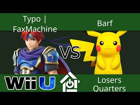 THGW 11/29/2016 - Typo | FaxMachine (Roy) vs Barf (Pikachu) - Smash 4 Losers Quarters