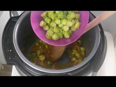 Pot in Pot in IP Tindora curry and Rice In 5 minutes