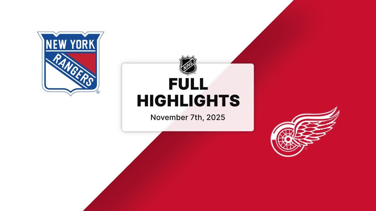 NHL Highlights | Rangers vs. Red Wings | November 07, 2025