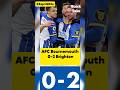 AFC Bournemouth 0-2 Brighton in premier league. #afcbournemouth #brighton #football #shortsfeed
