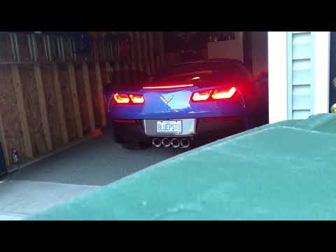 C7 Corvette cold start after Kooks headers and mid-pipe install